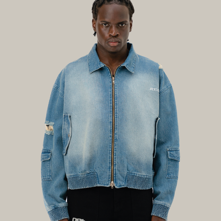 Distressed Denim Jacket