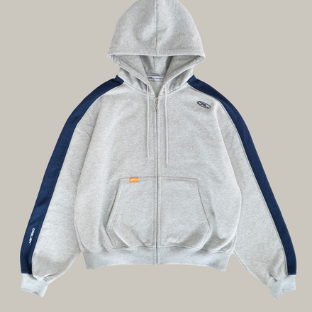 Paneled Zip Hoodie