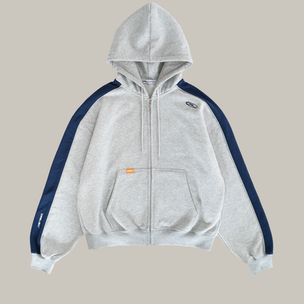 Paneled Zip Hoodie