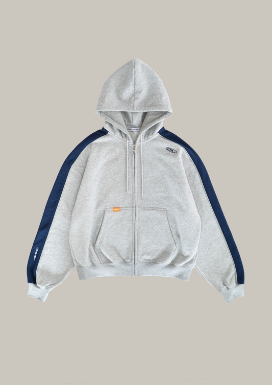 Paneled Zip Hoodie