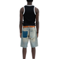 2 Tone Ribbed Tank Top (black)