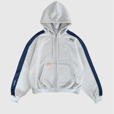 Paneled Zip Hoodie